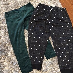 Bundle Polka Dot Joggers and Green Pants